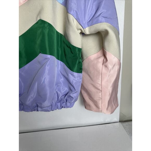 Cotton Sugar DoDo Clinique PASTEL COLOR PINK PURPLE WINDRUNNER JACKET 80s Style - Picture 13 of 16